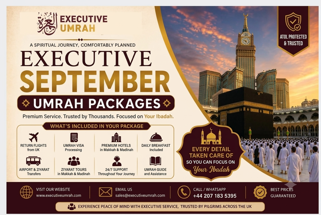 Executive September Umrah Packages