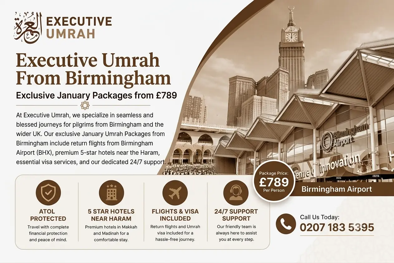 Umrah Packages From Birmingham