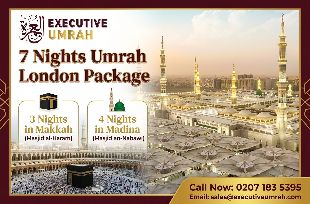 7 Nights Umrah London Package