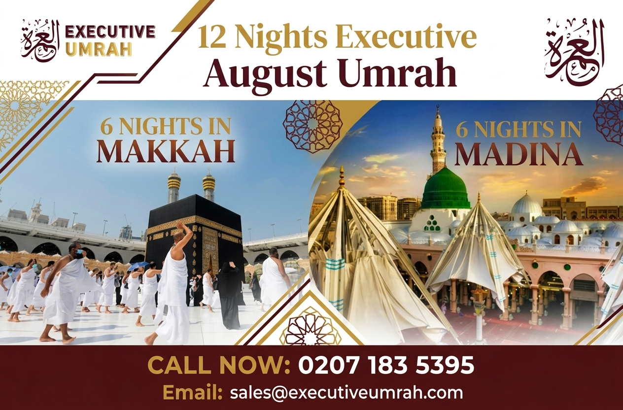 12 Nights Executive August Umrah