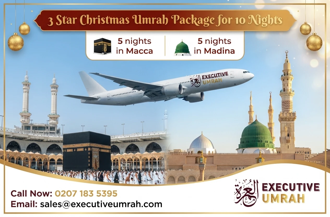 3 Star Christmas Umrah Package for 10 Nights