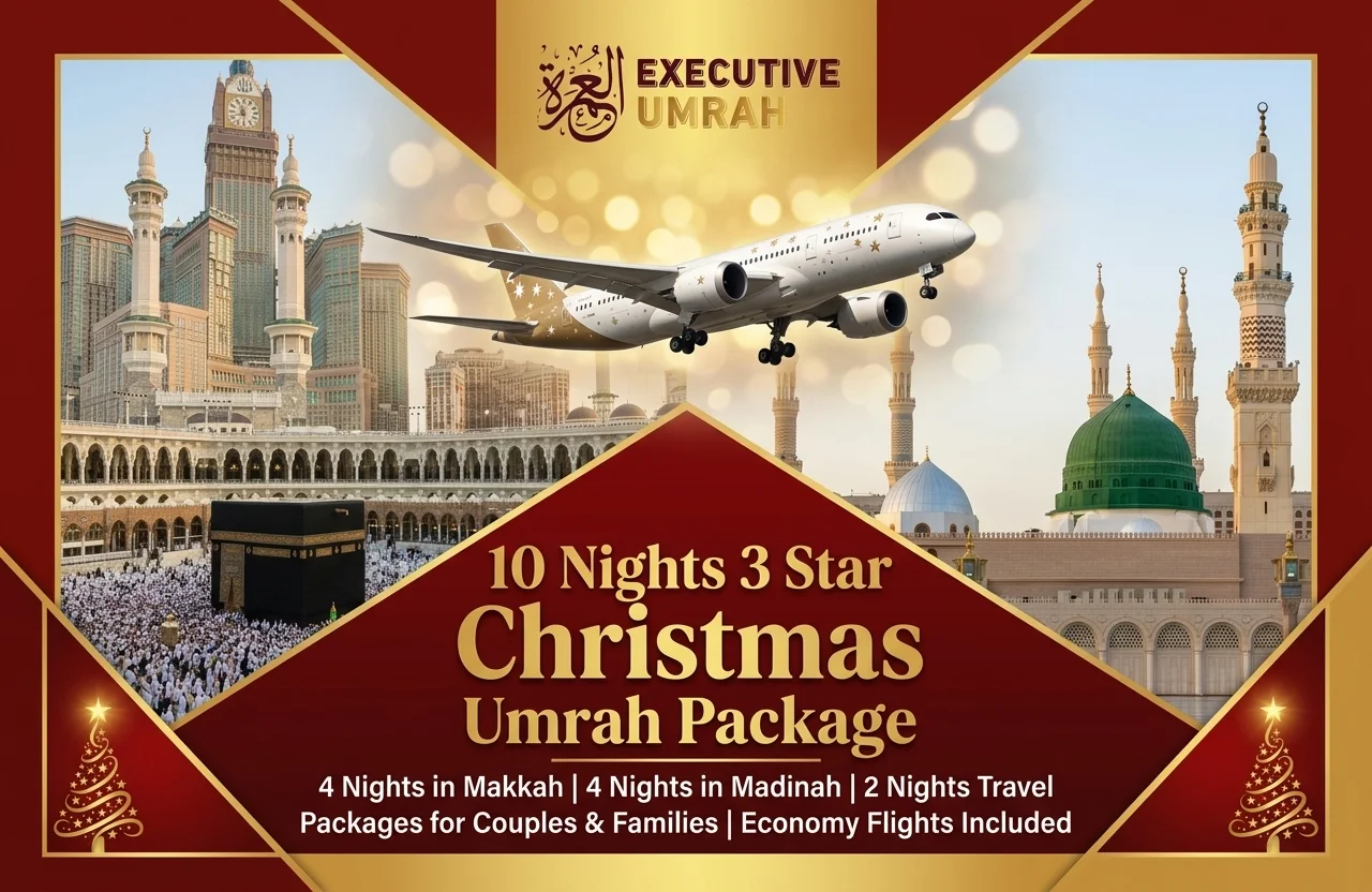 10 Nights 3 Star Christmas Umrah Package