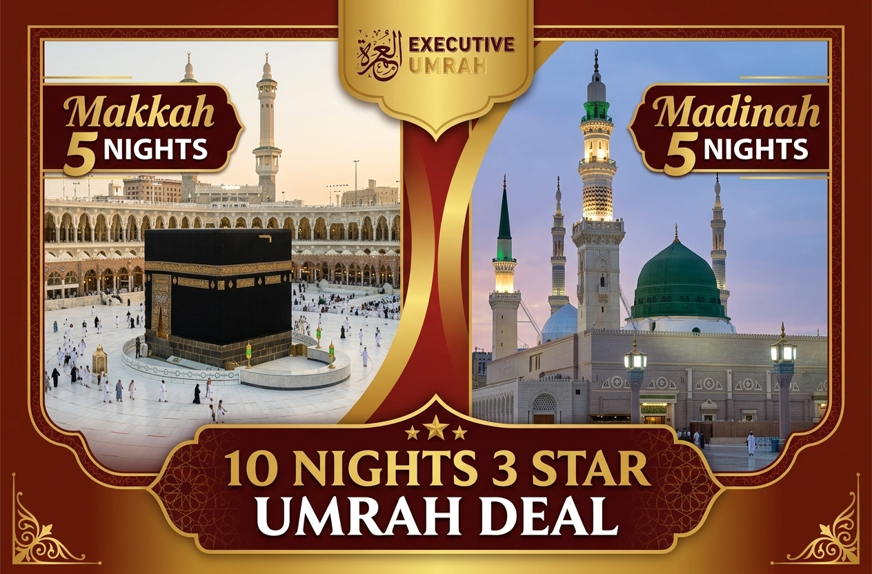 10 Nights 3 Star Umrah Package