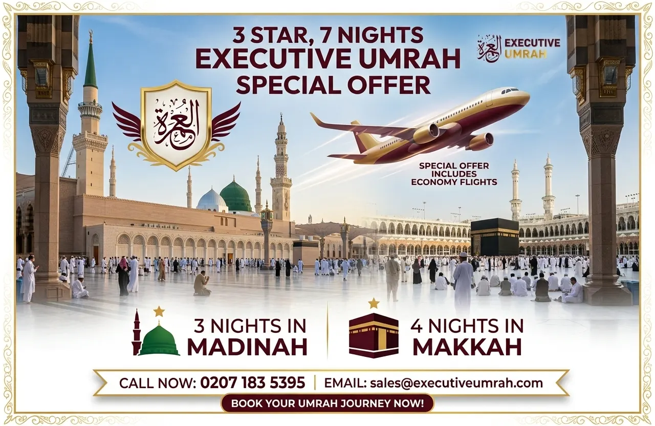 3 Star 7 Nights Executive Umrah Special Offer